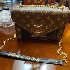 Black Monogram Chain Bag crossbody
